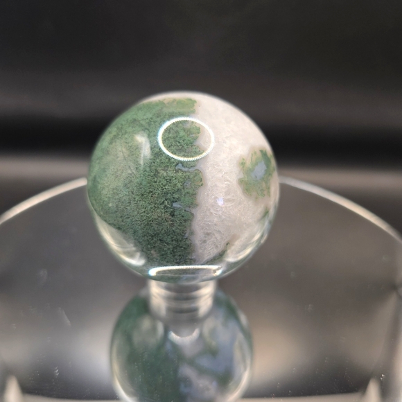 Moss Agate Sphere 1 - Picture 1 of 2